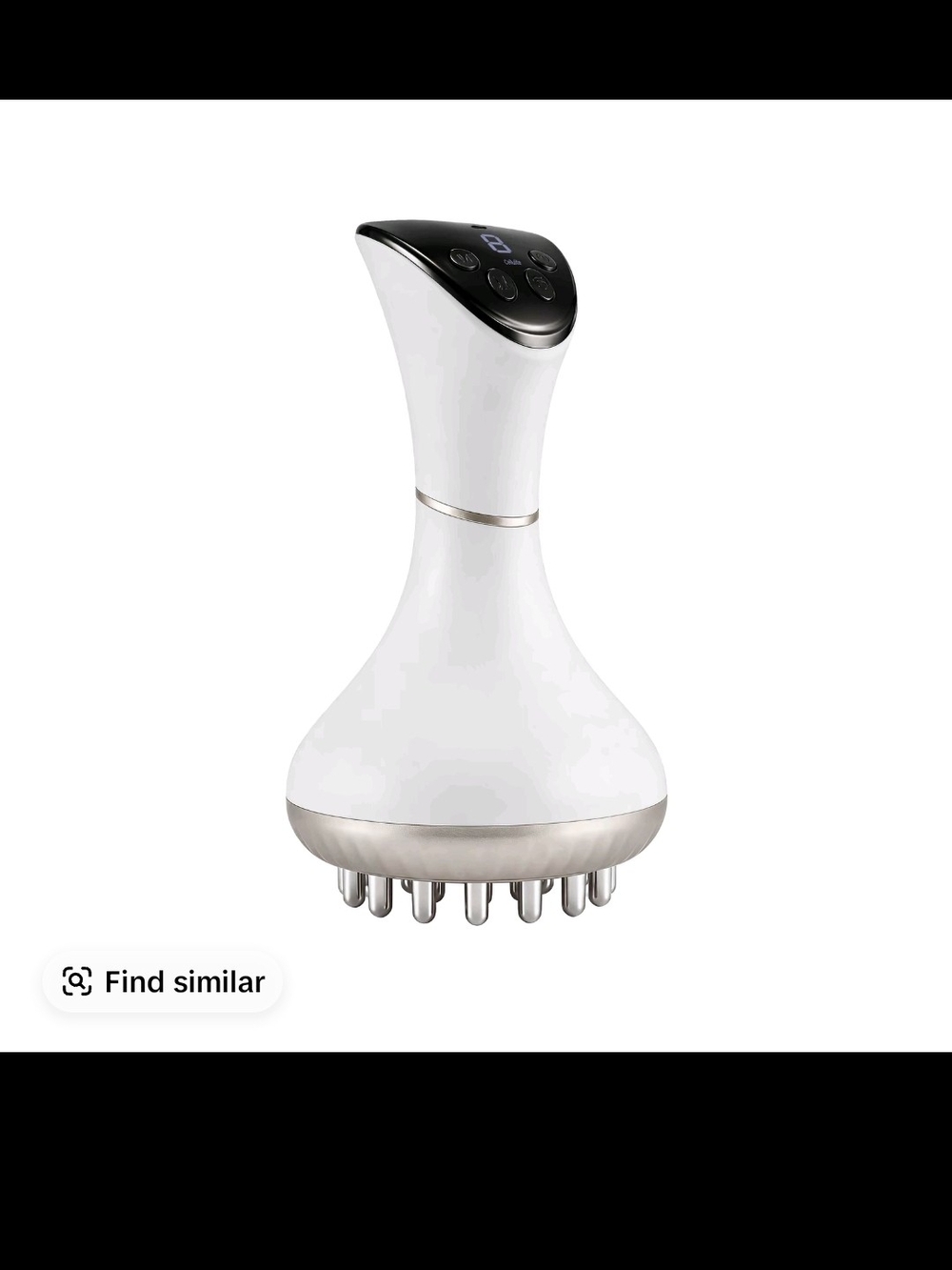 White Rechargeable Body Sculptinh Massager with LED Controls Nwt